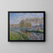Die Ufer der Eure am Morgen in Saint-Cyr-du-Vaudreuil - Gustave Loiseau — gerahmtes Bild an der Wand