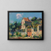 Haus La Grille Rose, Umgebung von Pontoise - Gustave Loiseau — gerahmtes Bild an der Wand