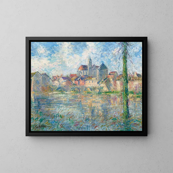 Moret-sur-Loing - Gustave Loiseau — gerahmtes Bild an der Wand