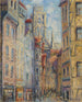 Rouen Rue avec l'église - Gustave Loiseau — Ansicht des Kunstwerks