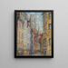 Rouen Rue avec l'église - Gustave Loiseau — gerahmtes Bild an der Wand