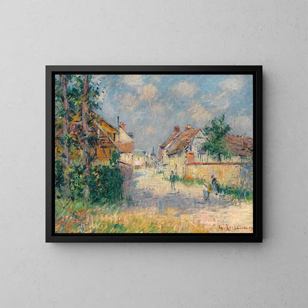 Rue Saint-Cyr-du-Vaudreuil - Gustave Loiseau — gerahmtes Bild an der Wand