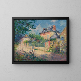 Rue de village - Gustave Loiseau — gerahmtes Bild an der Wand