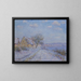 Tournedos sur Seine, neige, givre, soleil - Gustave Loiseau — gerahmtes Bild an der Wand