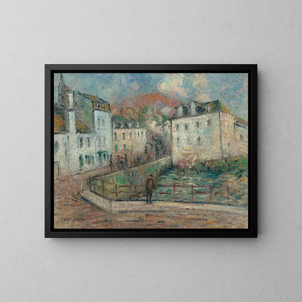 Ansicht von Pont-Aven - Gustave Loiseau — gerahmtes Bild an der Wand