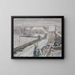 Ansicht von Triel im Schnee - Gustave Loiseau — gerahmtes Bild an der Wand