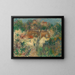 Ansicht eines Dorfes - Gustave Loiseau — gerahmtes Bild an der Wand