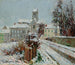 Die Schneefall in Auvers-sur-Oise - Gustave Loiseau — Ansicht des Kunstwerks