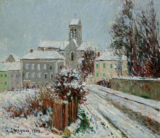 Die Schneefall in Auvers-sur-Oise - Gustave Loiseau — Ansicht des Kunstwerks
