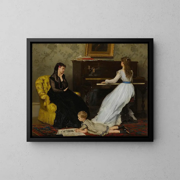 Praktisches Gemälde - Gustave Léonard de Jonghe — gerahmtes Bild an der Wand