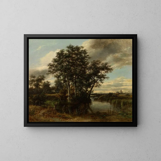 Schwimmbad - Gustave Louis Marie Piron — gerahmtes Bild an der Wand