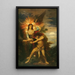 Jacob und der Engel - Gustave Moreau — gerahmtes Bild an der Wand
