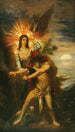 Jacob und der Engel - Gustave Moreau — Ansicht des Kunstwerks