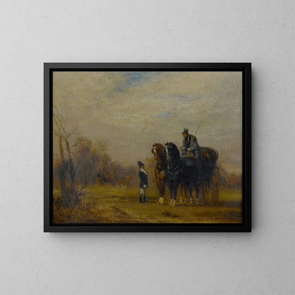 Der Wagen - Gustave Moreau — gerahmtes Bild an der Wand
