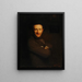 Der lachende Selbstporträt - Gustave Pierre — gerahmtes Bild an der Wand