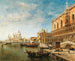 Eine Ansicht von Venedig mit dem Dogenpalast und Punta della Dogana im Hintergrund - Gustave Walckiers — Ansicht des Kunstwerks