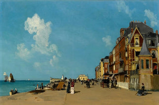 Gustavedouard Le Snchal de Kerdroret - Figures on a promenade.webp