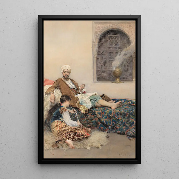 La favorite - Gustavo Simoni — gerahmtes Bild an der Wand