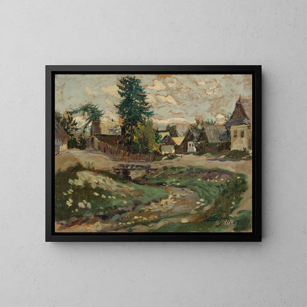 Ein Dorfbach - Gustav Mahler — gerahmtes Bild an der Wand