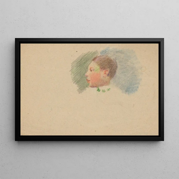 Kopf eines Jungen - Gustav Mahler — gerahmtes Bild an der Wand