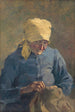 Alte Frau beim Nähen - Gustav Mahler — Ansicht des Kunstwerks
