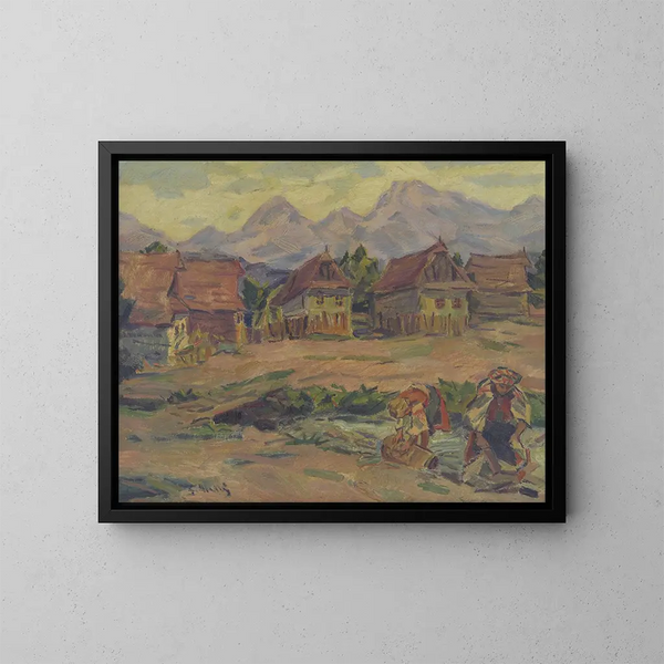 Über einen Bach unterhalb der Tatra - Gustav Mahler — gerahmtes Bild an der Wand