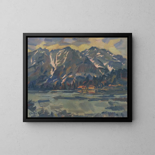 See des Popradské Pleso - Gustav Mahler — gerahmtes Bild an der Wand