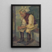 Studie eines alten Mannes sitzend - Gustav Mahler — gerahmtes Bild an der Wand