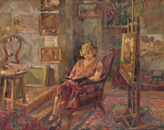 Besuch in einem Atelier - Gustav Mahler — Ansicht des Kunstwerks