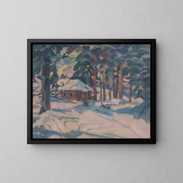 Stimmung des Winters - Gustav Mahler — gerahmtes Bild an der Wand