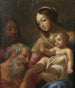 Die Heilige Familie mit heiligem Hieronymus - Guy François — Ansicht des Kunstwerks