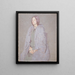 Frau im Mantel - Gwen John — gerahmtes Bild an der Wand