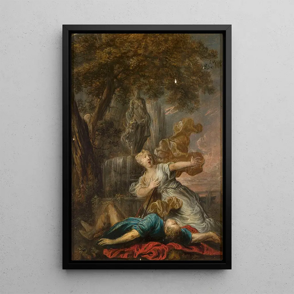 Pyrame und Thisbé - Gysbrecht Thys — gerahmtes Bild an der Wand