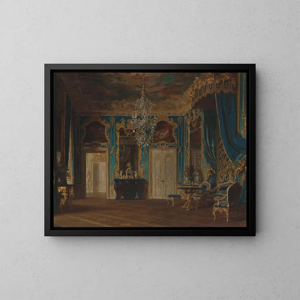 Projekt für einen Raum für den König Ludwig II. von Bayern 1854-1886 - Gyula Benczúr — gerahmtes Bild an der Wand