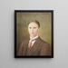 Portrait eines jungen Mannes - H. S.. Woodward — gerahmtes Bild an der Wand