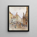 Franziskanerplatz in Wien - H. Winter — gerahmtes Bild an der Wand