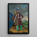 Der Chah des Perser Naser al-Din Shah - Hakob Hovnatanjan — gerahmtes Bild an der Wand