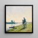 Haleur de bateau sur son cheval - Jean-Baptiste Camille Corot — gerahmtes Bild an der Wand
