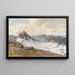 Vue sur le glacier - Halvor Halvorsen — gerahmtes Bild an der Wand