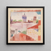 Hammamet mit seiner Moschee - Paul Klee — gerahmtes Bild an der Wand
