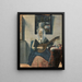 Frau, die Cistre spielt - Han van Meegeren — gerahmtes Bild an der Wand