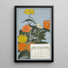 Zinnia - Hannah Borger Overbeck — gerahmtes Bild an der Wand
