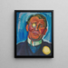 Portrait eines Gentlemans mit Monokel - Hanns Bolz — gerahmtes Bild an der Wand