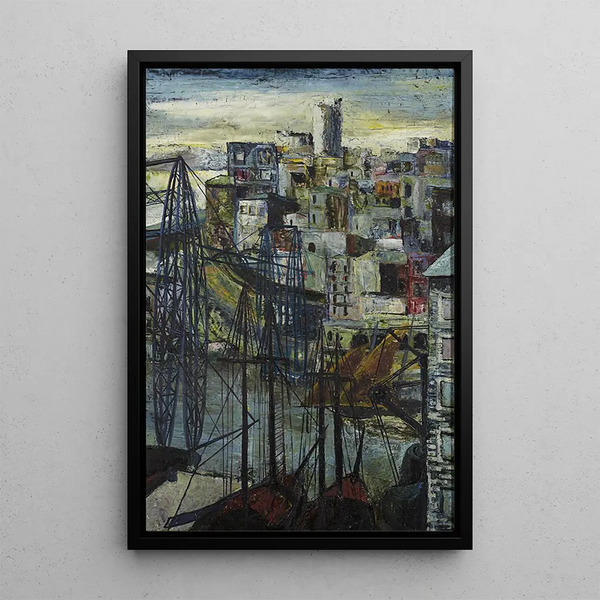 Hafen von Marseille - Hanns Ludwig Katz — gerahmtes Bild an der Wand