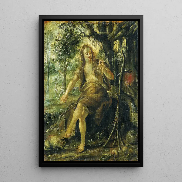 Ève filant - Hans Ammon — gerahmtes Bild an der Wand