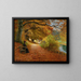 Sentier boisé en automne - Hans Andersen Brendekilde — gerahmtes Bild an der Wand
