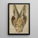 Hase von vorne - Hans Asper — gerahmtes Bild an der Wand