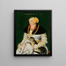 Portrait von Cléophée Krieg von Bellikon - Hans Asper — gerahmtes Bild an der Wand