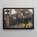 Fabrik Stahlwerk - Hans Baluschek — gerahmtes Bild an der Wand