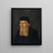 Portrait de John Wyclif - Hans Bock l'Ancien — gerahmtes Bild an der Wand